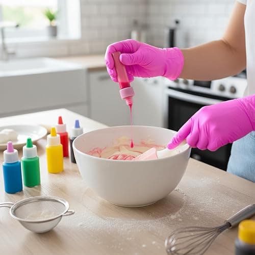 SwiftGrip Powder-Free Nitrile Gloves, 3-mil, Disposable Nitrile Gloves, Latex-Free, Powder-Free - Pink/Fuchsia thumbnail 7