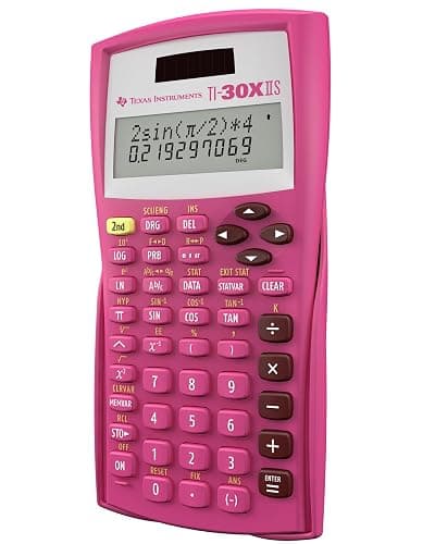 Texas Instruments TI-30X IIS 2-Line Scientific Calculator, Pink thumbnail 4
