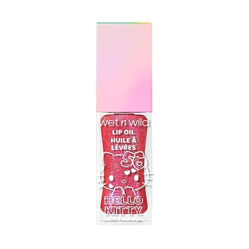 wet n wild Hello Kitty Glitter Lip Oil, New 10 Oil Infused Formula, Warm Apple Pie Lightly Scented, Sparkly Bold Colors, Cruelty-Free & Vegan - Purrfect thumbnail 6