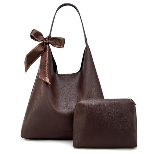 Montana West Slouchy Hobo Bag for Women Shoulder Purses and Handbags with Scarf - Image 1