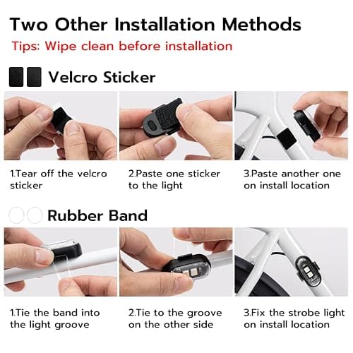 Mcbazel 4 x Wireless Remote Control LED Strobe Lights, Ambient Light with Brightness Control, 7 Colors USB Charging LED Lights Kit for Car, Motorcycle, Bike thumbnail 3
