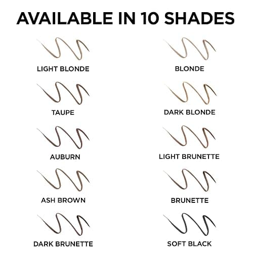 L'Oreal Paris Makeup Brow Stylist Definer Waterproof Eyebrow Pencil, Ultra-Fine Mechanical Pencil, Draws Tiny Brow Hairs and Fills in Sparse Areas and Gaps, Dark Brunette, 0.11 Ounce (Pack of 2) thumbnail 8
