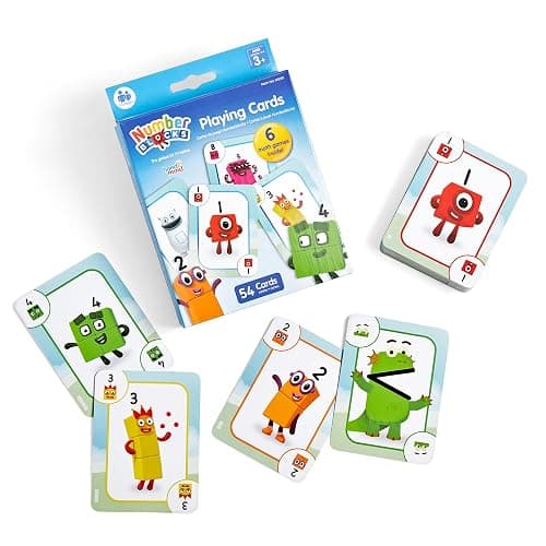 hand2mind Numberblocks Playing Cards, Travel Card Games for Kids, Counting Toys, Kindergarten Math Manipulatives, Preschool Learning Activities, Indoor Recess Games for Classroom, Kids Birthday Gift - Image 1