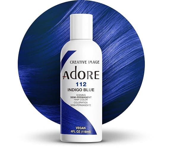 Adore Shining Semi Permanent Hair Colour, 112 Indigo Blue - Image 1