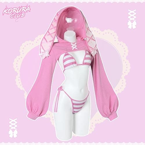 KORURACLUB Cosplay Sexy maid outfit Bunny Outfit cosplay women Animal Costumes Bunny Bodysuit thumbnail 3