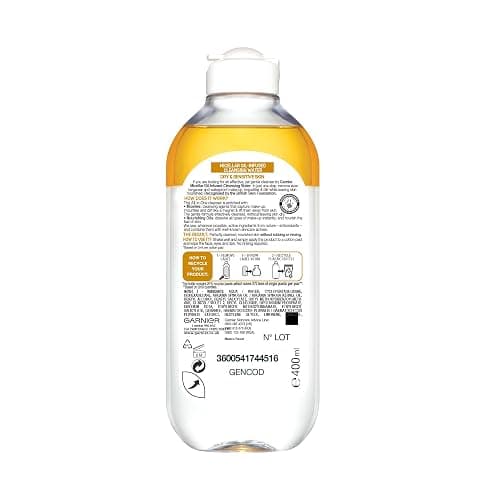 Garnier Micellar Cleansing Water, Oil-Infused, 400ml (Packing May Vary). thumbnail 10
