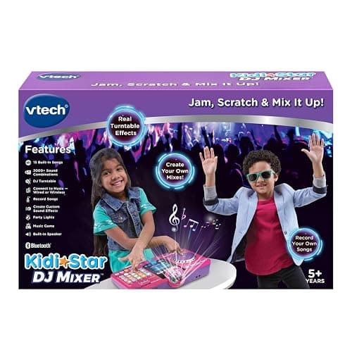 VTech Kidi Star DJ Mixer, Pink thumbnail 7