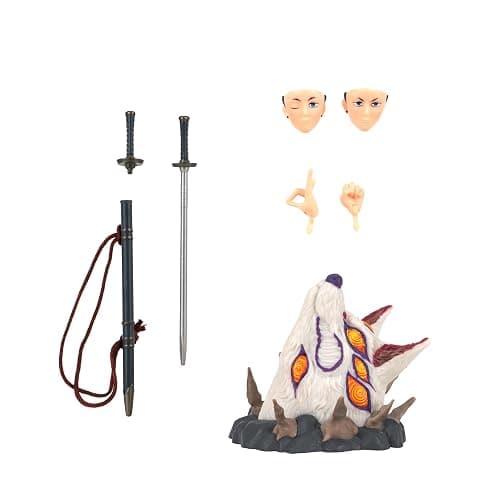 Total Anime AKI Hayakawa - 6.5-Inch Figure with Swappable Faceplates, Alternate Hands, Weapons, and Fox Devil thumbnail 6