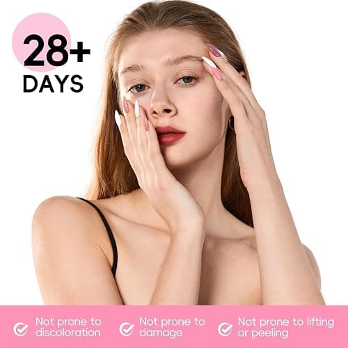 PEACECOLOR Gel Nägel Set mit Lampe, 22 Farben UV Nagellack Set mit Elektrische Nagelfräser für Gel Nagelset Starterset Base und Top Coat Nägel Selber Machen Nagelstudio Set thumbnail 8