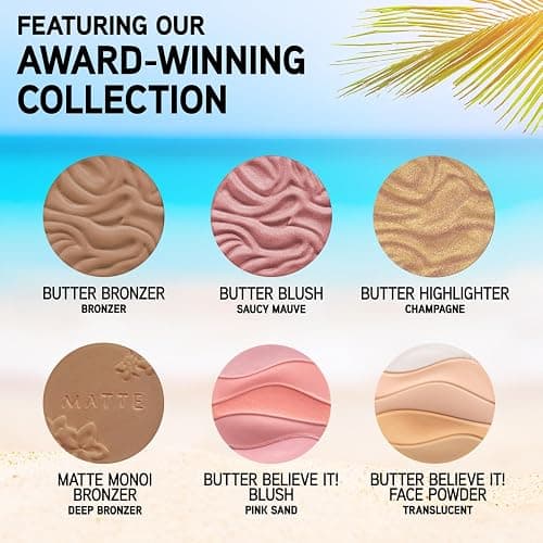 Physicians Formula Butter Palette, Nourishing Bronzer, Blush, Highlighter, and Moisturizing Face Powder Blend, Cruelty Free - Dream Team thumbnail 2