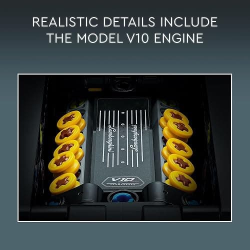 LEGO Technic Lamborghini Huracán Tecnica Advanced Sports Car Building Kit for Kids Ages 9 and up Who Love Engineering and Collecting Exotic Sports Car Toys, 42161 thumbnail 3
