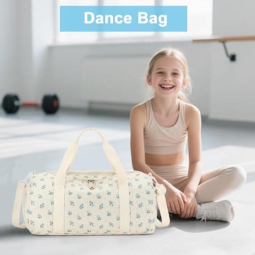 BTOOP Duffle Bag for Gym Sports Women Girls Workout Travel Bag Weekender with Shoe Compartment and Wet Pocket thumbnail 7