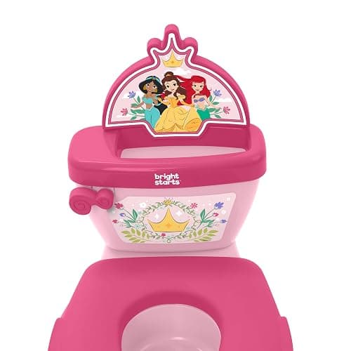 Bright Starts Disney Junior Princess My Size Potty Training Toilet, Toddler Potty Chair with Flushing & Cheering Sounds, Removable Seat with Splash Guard & Handles, Ages 18+ Months, Up to 50 lbs thumbnail 11