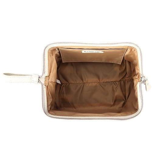 KomalC Premium Buffalo Leather Toiletry Bag for Men & Women With Water resistant Lining, Grooming Travel Pouch, Unisex Wash Bag for Toiletries, Gifts for Men and Women thumbnail 5