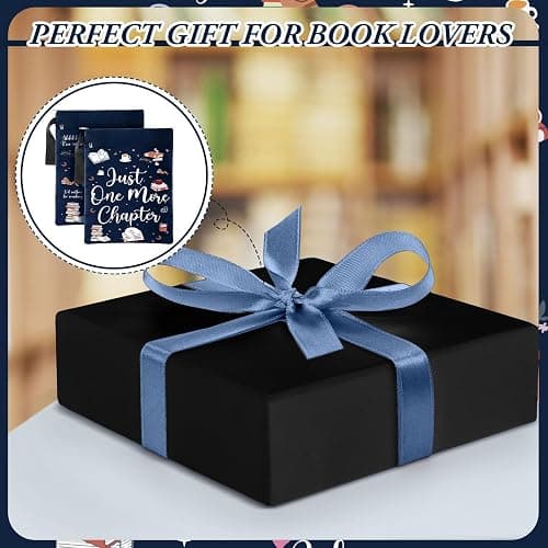 Feifeiya 2 Pcs Book Sleeves, Just One More Chapter | Washable, Canvas Book Cover Pouches with Zipper, with Front Pocket, Gift for Readers and Lovers, Fits Hardcover Books thumbnail 6