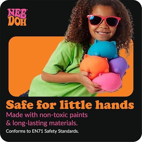 Schylling NeeDoh Super Cool Cat - Sensory Fidget Toy - Assorted Colors - Ages 3 to Adult (Pack of 1) thumbnail 8