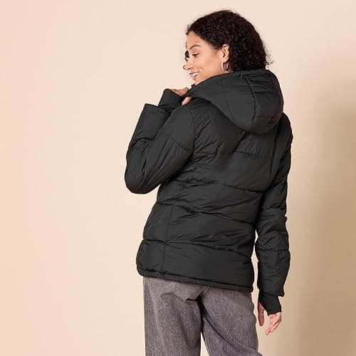 Amazon Essentials Womens Heavyweight Quilted Long-Sleeve Hooded Puffer Coat (Available in Plus Size) thumbnail 3