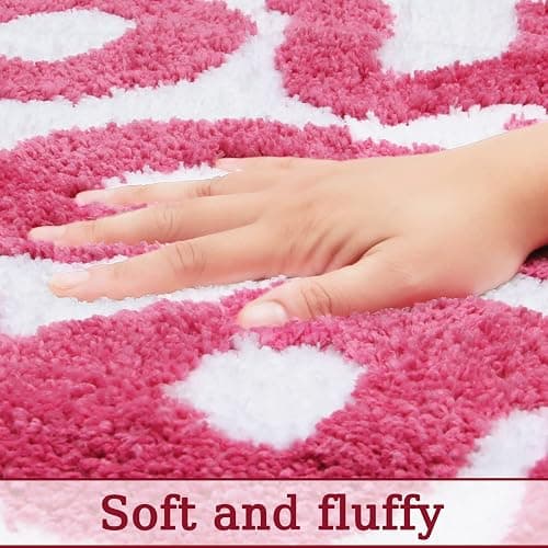 MSTOFFY You Look Good Bath Mat Pink Cute Bathroom Rugs for Girls Microfiber Funny Shower Preppy Bathroom Decor Non-Slip Washable Mat (Pink) thumbnail 4