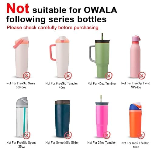 Alwenid 2PCS Silicone Water Bottle Boot for Owala 24oz 32oz 40oz, Anti-Slip Protective Sleeve Bottom Bumper Protector for FreeSip, Twist, and Flip Stainless Steel Water Bottles thumbnail 3