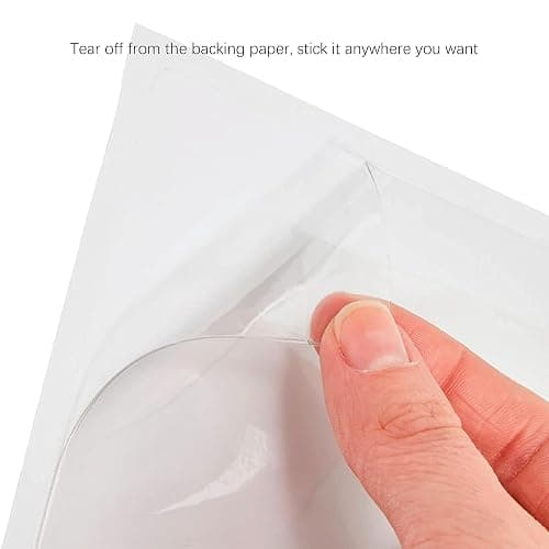 IMAGAME Clear Adhesive Business Card Pocket swith Side Open for Loading, 50 Pack, Plastic Labels Holders for Storage Bins and Library Card, Ideal for Organizing and Protecting Your Business Cards thumbnail 5