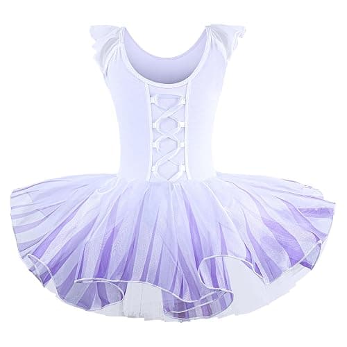 Girls Skirted Leotards Ballet Dance Tutu Princess Dress Ballerina Costumes 3-8Y thumbnail 2