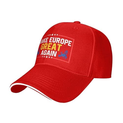 peiyeety Make Europe Great Again Mesh-Trucker-Mütze, verstellbare Baseballkappen für Männer und Frauen, Klassische Papa-Mütze thumbnail 2