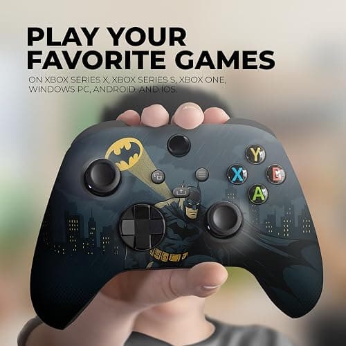 DreamController Battman Gottham Guarrdian Custom X-box Controller Wireless compatible with X-box One/Series X/S Customized in USA with Permanent HYDRO-DIP Printing (NOT JUST A SKIN) (MODDED) thumbnail 5