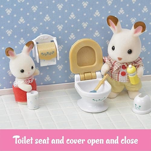 Calico Critters Country Bathroom Set - Toy Dollhouse Furniture and Accessories Set for Ages 3+ thumbnail 2