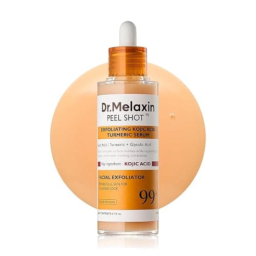 Dr.Melaxin Peel Shot Glow Rice Peeling Ampoule 80ml, Dead Skin Gentle Exfoliating Ampoule with Rice Water Extract, AHA BHA, Niacinamide, Daily Skin Texture Care, Korean Skincare (Kojic Acid) - Image 1