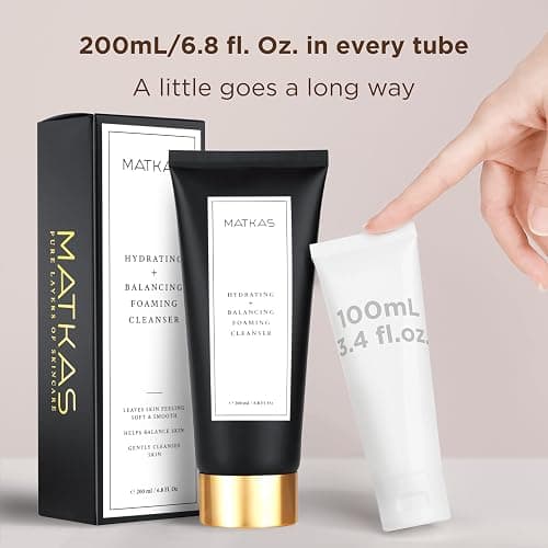 MATKAS Korean Cocoa Seed Hydrating + Balancing Foaming Facial Cleanser - 200mL, Moisturizing Face Cleanser for Dry Skin, Ceramides Face Wash, Korean Gentle Facial Cleanser for Women, Men thumbnail 4