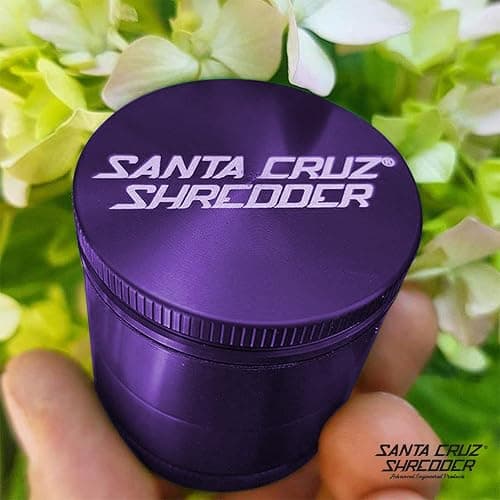 Santa Cruz Shredder Herb and Spice Grinder 3 Piece Medium 2 1/8" Superior Grip and Aluminium (Purple) thumbnail 8
