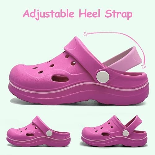 Nedaan Toddler Girls Boys Clogs Classic Garden Shower Beach Pool Swim Slip on Sandals Slides Children Kid Cute Water Shoes thumbnail 3