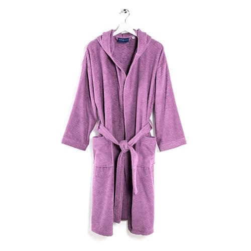 Caleffi - Accappatoio MINORCA per adulti, Donna/Uomo/Unisex con Cappuccio, in Spugna 100% morbido Cotone idrofilo 400gsm, Lavabile in Lavatrice 40° + Asciugatrice, Taglia 3XL Colore ANTRACITE thumbnail 2