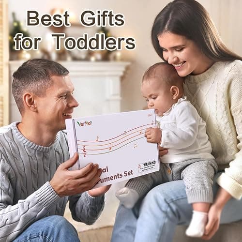 Musical Toys for 2 3 Year Old Girl Birthday Gifts, Wooden Montessori Toys for 2 Year Old, 8 in 1 Musical Instruments for Toddlers with Drum/Hand Bells/Flute/Maracas, Preschool Toys for Baby 18+ Months - 8 - Piece Pink Wooden Set thumbnail 6