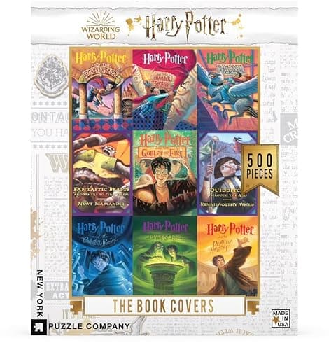 New York Puzzle Company - Harry Potter Book Cover Collage - 500 Piece Jigsaw Puzzle for Family Game Nights by Mary GrandPré thumbnail 4