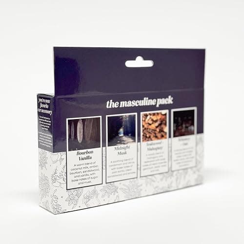 CE Craft Hanging Car Air Freshener – Fragrance Oil Diffuser with Essential Oils – Long-Lasting Aromatherapy Scents for Automobiles – 4 Pack, Masculine thumbnail 6
