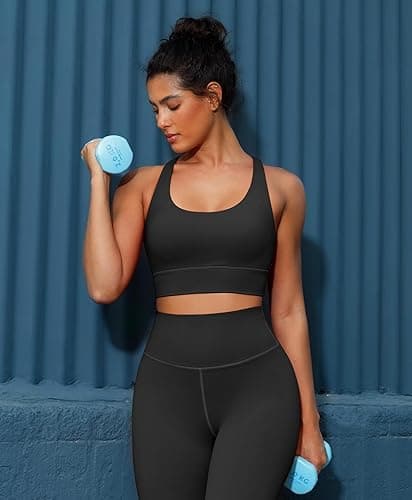 BRXL High Support Padded Sports Bra for Women Buttery Soft Criss Cross Back Strappy Workout Athletic Running Gym Bra thumbnail 4