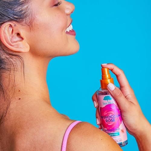 Tree Hut Moroccan Rose Hair & Body Mist, Hydrating & Alcohol-Free Body Spray, Fragrance with Bergamot, Tea Rose & Amber Notes, Alcohol-Free Formula, 6 Fl Oz. thumbnail 6