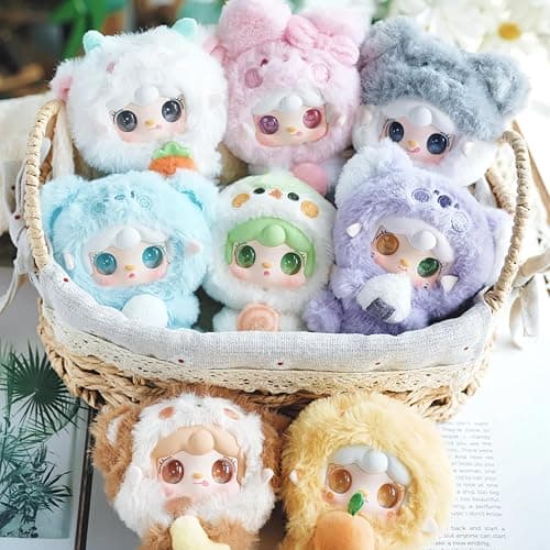 CALEMBOU Plush Blind Box Figures, Kawaii Yooki Hug Food Shop Series Stuffed Animals Mystery Box Toys, Cute Anime Vinyl Plushies Collectible Birthday Gifts for Girls (Yooki Hug Food Shop 1pc) thumbnail 8