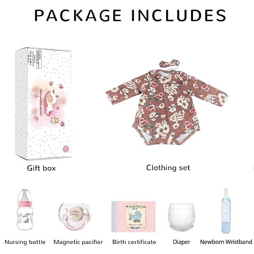 Kaydora Reborn Baby Girl Dolls - 20 inch Lifelike Newborn Baby with Realistic Veins for Kids Age 3 + thumbnail 5