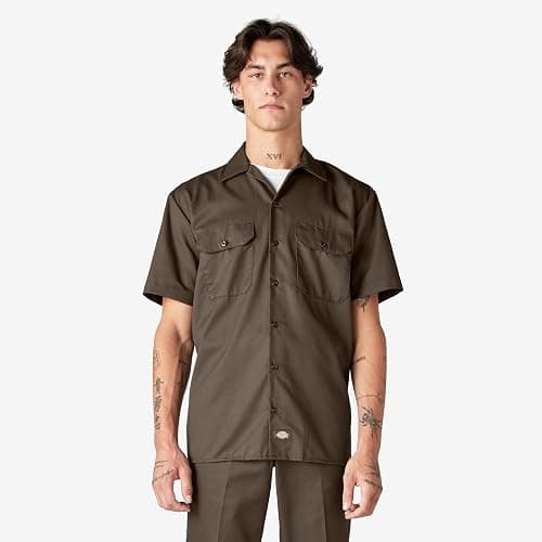 Dickies Men’s Short Sleeve Work Shirt – Durable Twill Button Down Shirts for Men, Lightweight Uniform for Daily Wear thumbnail 2