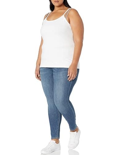 Amazon Essentials Women's Tank Top Camisole Pack, Plus Size, Pack of 2 thumbnail 3