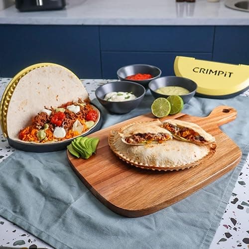 CRIMPiT Burrito Size TWIN PACK - Create Mess Free Burritos, Calzones, Quesadillas & More - Start Enjoying Tortillas Like You've Never seen Them Before - Tortilla Sealer thumbnail 3