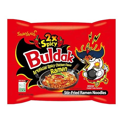 Samyang Buldak ramen de nouilles frites au poulet double épicé coréen chaud, (5x 140g) thumbnail 2