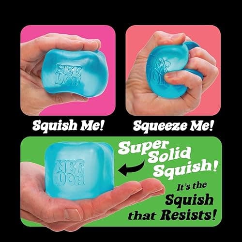 Schylling NeeDoh Nice Cube -Sensory Squeeze Toy with Super Solid Squish - 2.25" Cube thumbnail 6