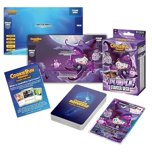 CookieRun Trading Card Game: Starter Deck Purple | 2 Player Competitive TCG | 20 Minutes | Includes 60 Cards - Image 1