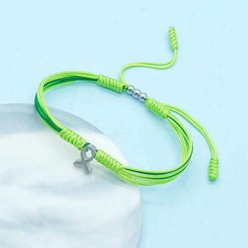 HARACRAFT Bracelet For A Cause, Awareness Puzzle Ribbon Bangle, Autism Health Ribbon Wristband for Protection Surfer String Bracelet for Men, Women, Kid thumbnail 4