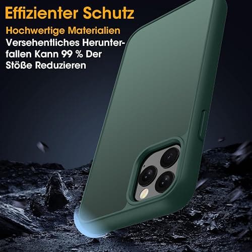 Andwing Coque Mat pour iPhone 11 Pro-5.8 Pouces,[Toucher Doux et Soyeux],Étui Housse Translucide Dos Mat Fine pour iPhone 11 Pro Case,Anti-Chocs,Ultra Fine et antidérapante,Anti-Rayures,Vert. thumbnail 5