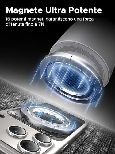 UGREEN Zapix Qi2 25W Caricatore Wireless 2 in 1 MagSafe (Bianco) | Compatibile con iPhone 17 16 15 14 13 12 Air Plus Pro Max AirPods 4 3 Pro 3 2 1, Base di Ricarica Magnetica thumbnail 5