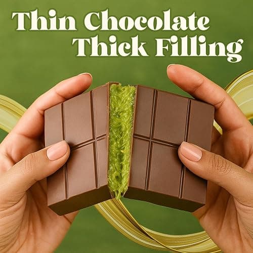 Dubai Crispy Knafeh Chocolate Pistachio Bar 7oz | Famous Dubai Kunafa Pistachio Chocolate Bar | Crispy Kunafe with Pistachio Paste | Gourmet Dessert Gift thumbnail 6